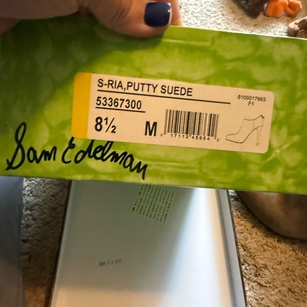 Sam Edelman Putty Suede Footwear - Picture 5 of 5